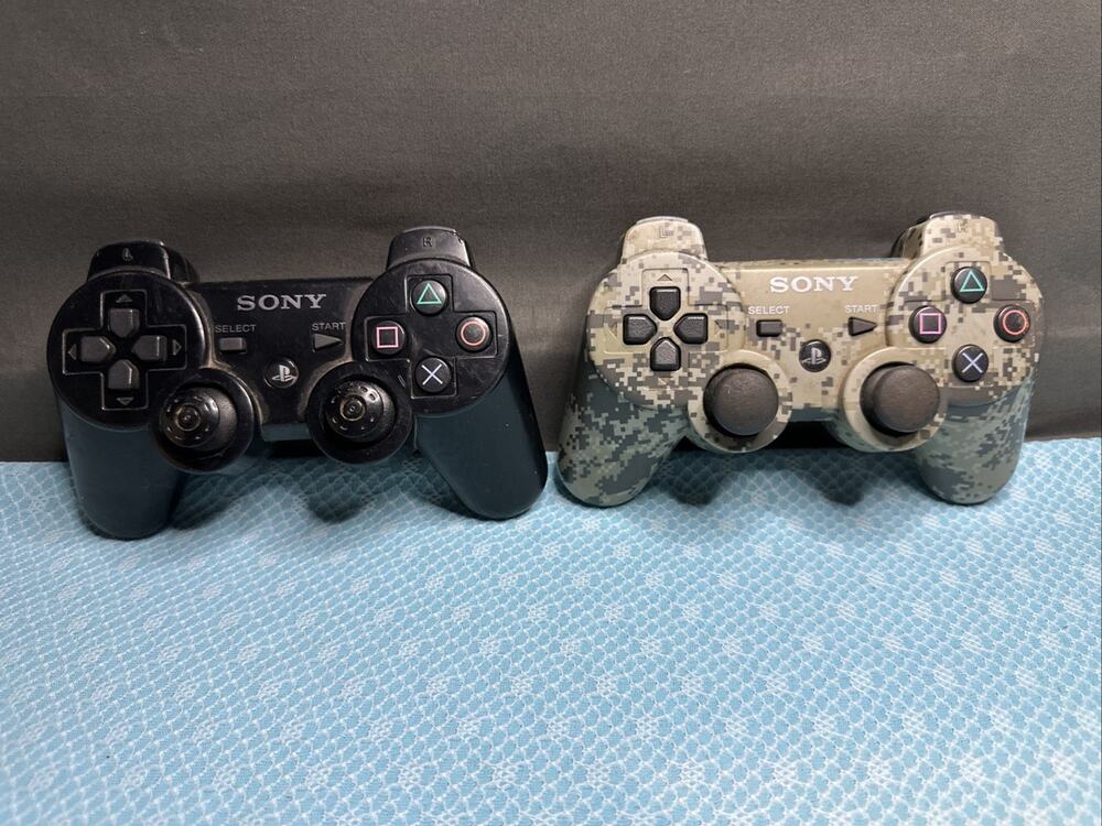 2 Genuine Sony DUALSHOCK PS3 Wireless Controllers PlayStation -Not Working